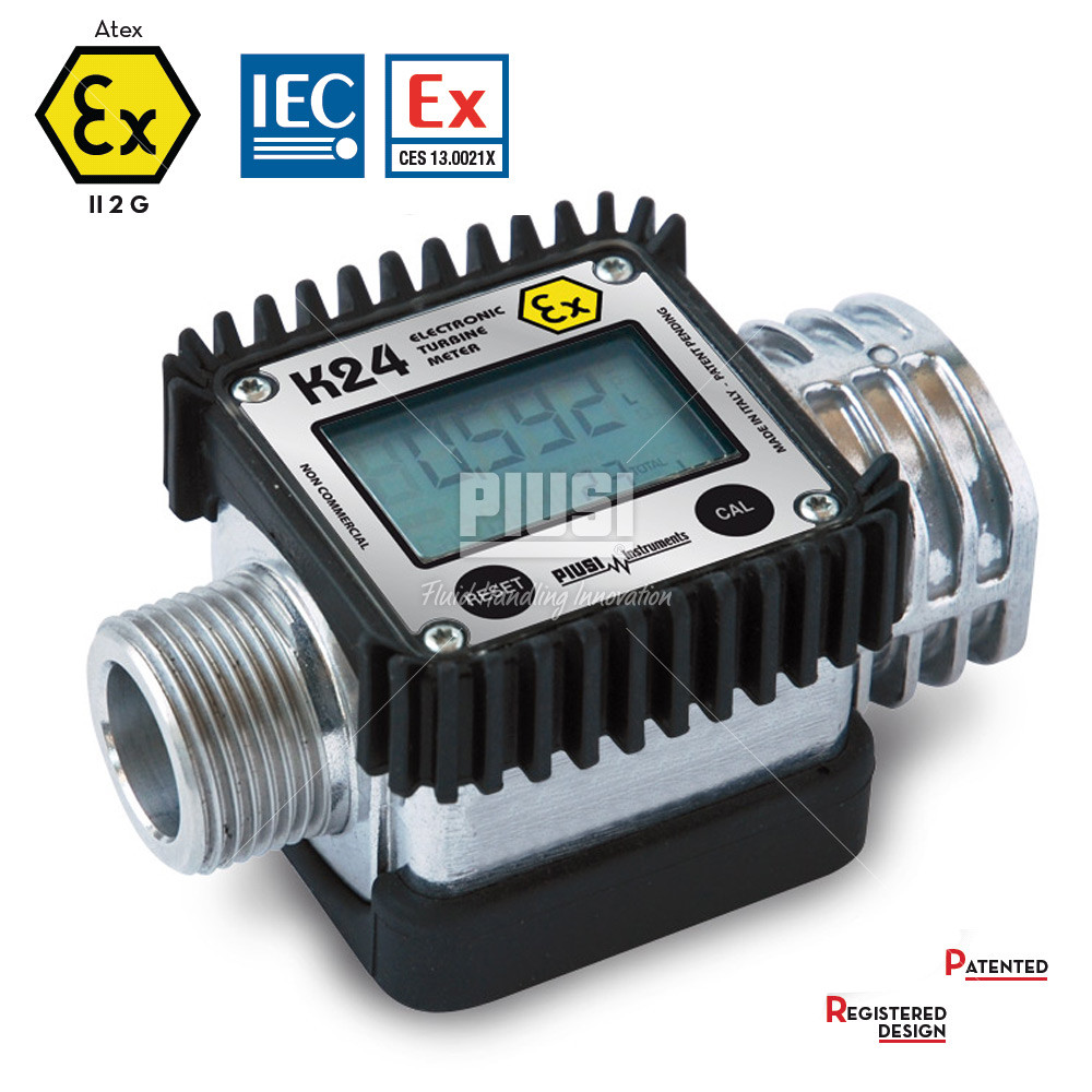 K24-UL M/F 1"BSP - Электронный расходомер для бензина