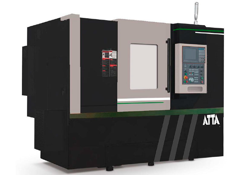 Двухшпиндельный токарный обрабатывающий центр ATTA HLA-500S2R2 с 2-мя револьверными головками
