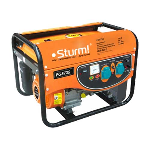 Бензогенератор STURM PG8735
