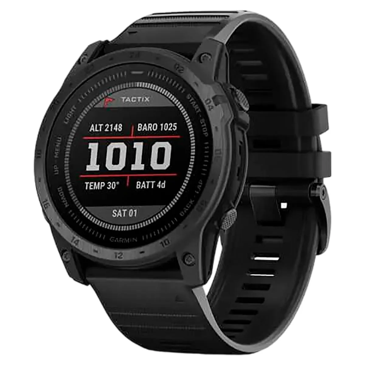 Часы Garmin Tactix 7 Standard с черным ремешком
