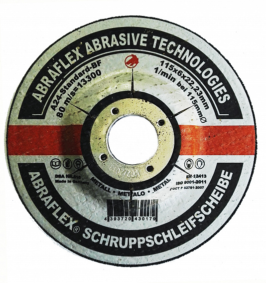 Круг шлифовальный Abraflex Standard 115X6X22,23
