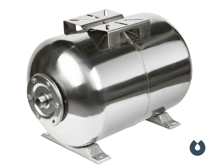 Гидроаккумулятор Unipump 100 л. (нерж.) горизонтальный
